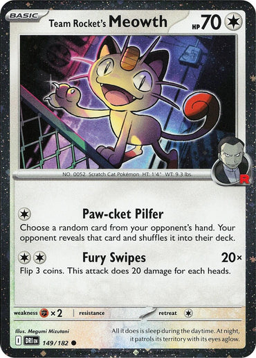 Team Rocket's Meowth (149/182) (Cosmos Holo) [Miscellaneous Cards] (ONLINE ORDER ONLY)