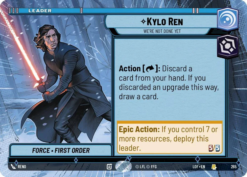 Kylo Ren (265) - We're Not Done Yet (Hyperspace) (265) [Legends of the Force] (ONLINE ORDER ONLY)