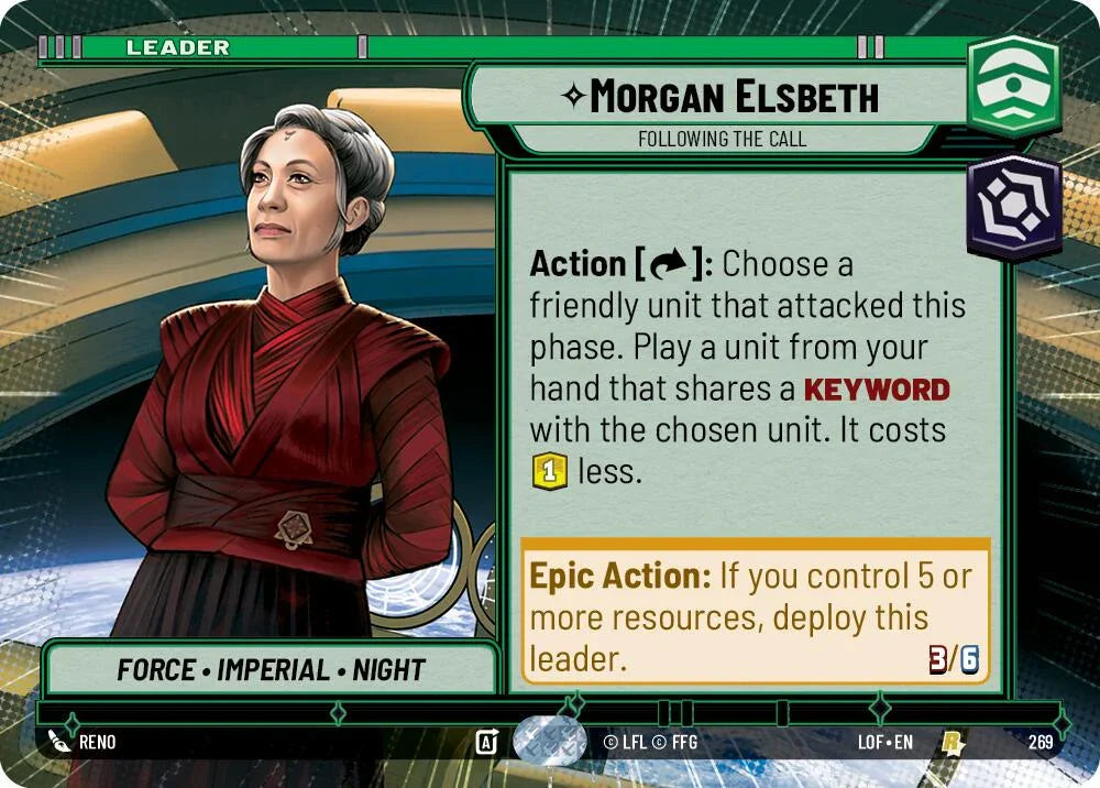Morgan Elsbeth (269) - Following the Call (Hyperspace) (269) [Legends of the Force] (ONLINE ORDER ONLY)