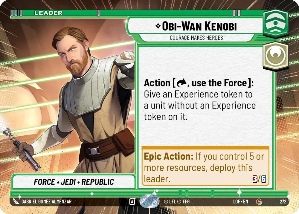 Obi-Wan Kenobi (272) - Courage Makes Heroes (Hyperspace) (272) [Legends of the Force] (ONLINE ORDER ONLY)