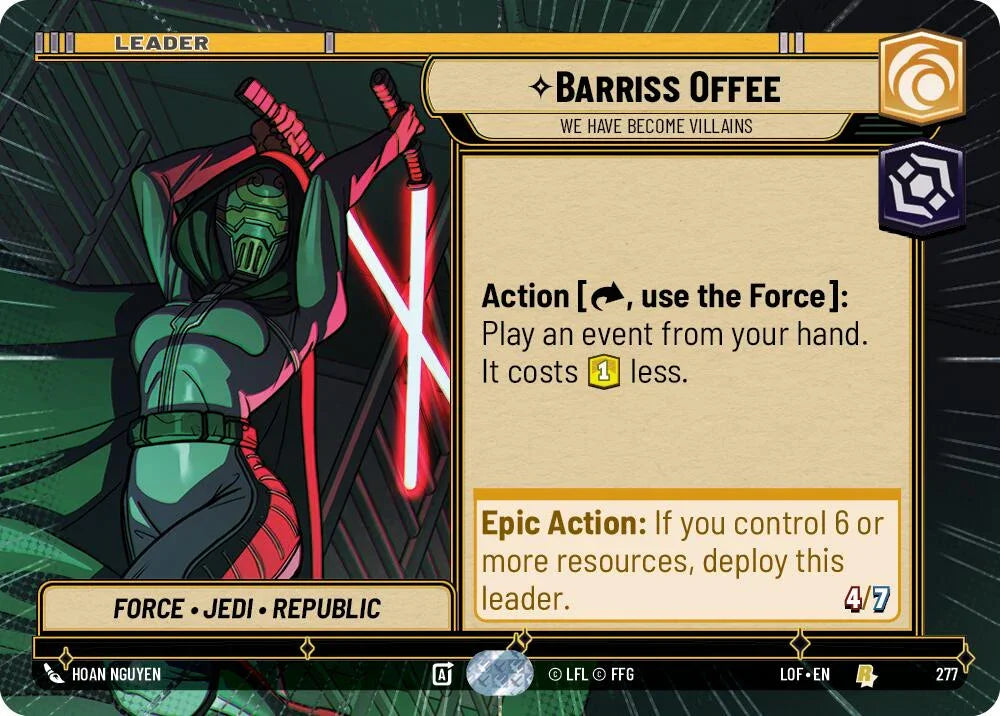 Barriss Offee (275) - We Have Become Villains (Hyperspace) (275) [Legends of the Force] (ONLINE ORDER ONLY)