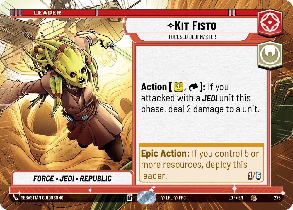 Kit Fisto (276) - Focused Jedi Master (Hyperspace) (276) [Legends of the Force] (ONLINE ORDER ONLY)