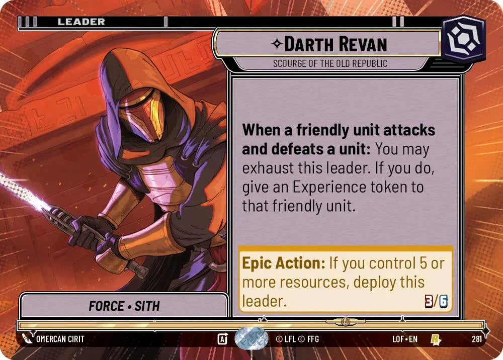 Darth Revan (281) - Scourge of the Old Republic (Hyperspace) (281) [Legends of the Force] (ONLINE ORDER ONLY)