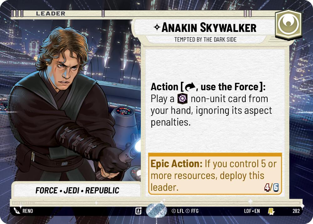 Anakin Skywalker (282) - Tempted by the Dark Side (Hyperspace) (282) [Legends of the Force] (ONLINE ORDER ONLY)