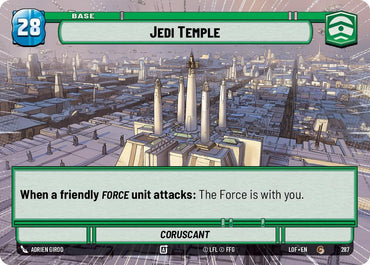 Jedi Temple // Shield (287 // t02) (Hyperspace) (287 // T02) [Legends of the Force] (ONLINE ORDER ONLY)