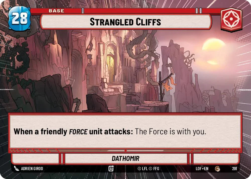 Strangled Cliffs // Shield (291 // t02) (Hyperspace) (291 // T02) [Legends of the Force] (ONLINE ORDER ONLY)