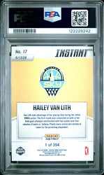 Graded 2025 Panini Instant Hailey Van Lith #17 Rookie RC Basketball Card PSA 10 Gem Mint (ONLINE ORDER ONLY)