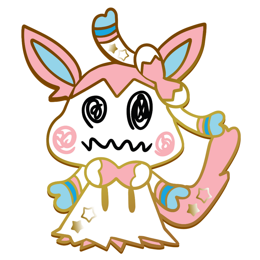 Pokemon: Mimikyu Sylveon Enamel Pin (ONLINE ORDER ONLY)