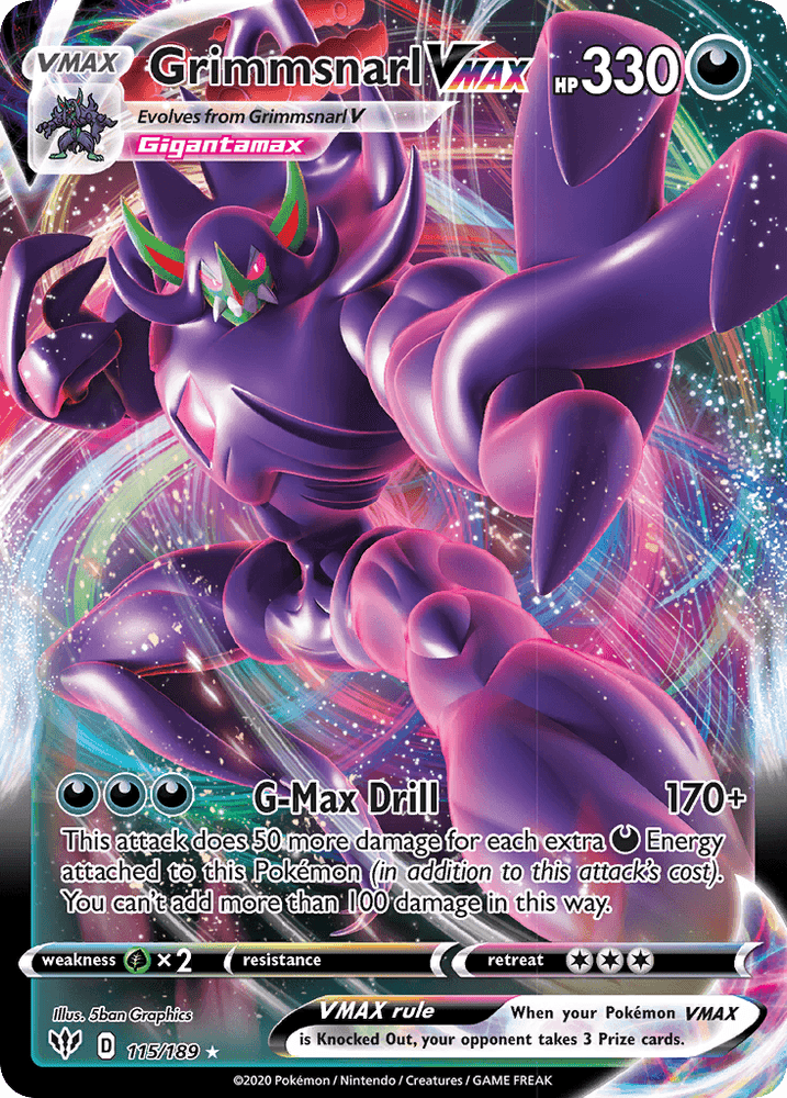 Grimmsnarl VMAX (115/189) [Sword & Shield: Darkness Ablaze] (Online Only)