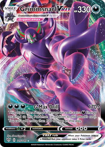 Grimmsnarl VMAX (115/189) [Sword & Shield: Darkness Ablaze] (Online Only)