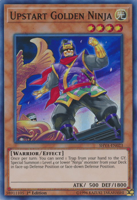 Upstart Golden Ninja [SHVA-EN023] Super Rare (ONLINE ORDER ONLY)