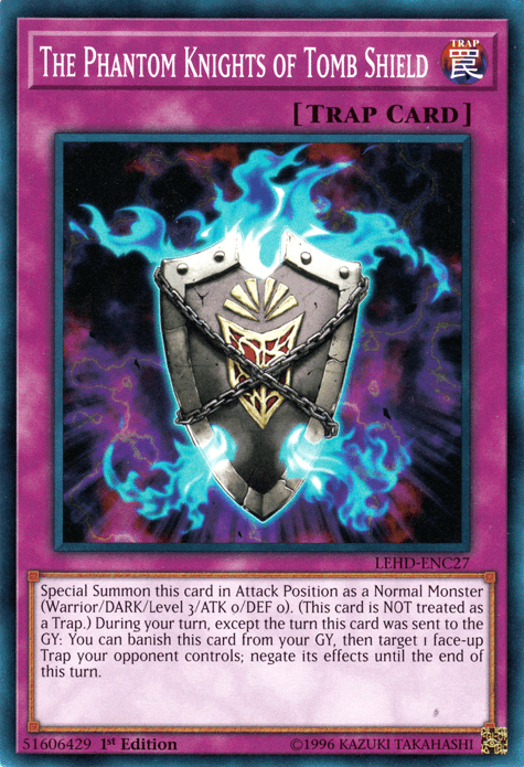 The Phantom Knights of Tomb Shield [LEHD-ENC27] Common (ONLINE ORDER ONLY)