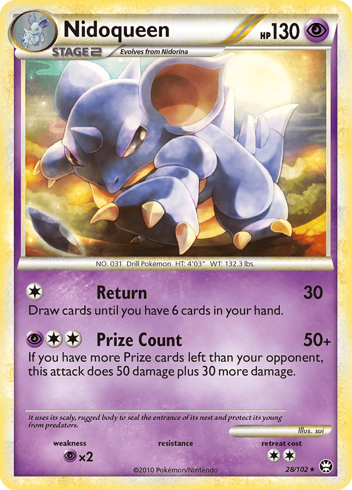 Nidoqueen (28/102) [HeartGold & SoulSilver: Triumphant] (Online Only)