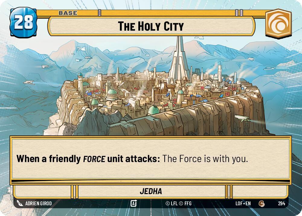 The Holy City // Shield (294 // t02) (Hyperspace) (294 // T02) [Legends of the Force] (ONLINE ORDER ONLY)