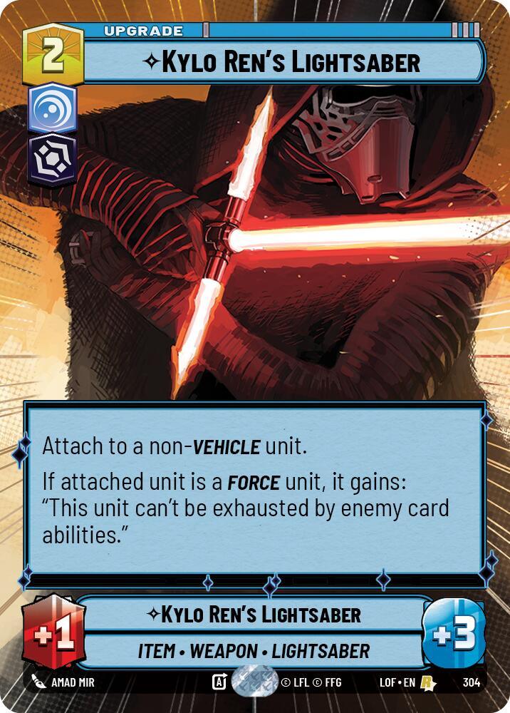 Kylo Ren's Lightsaber (304) (Hyperspace) (304) [Legends of the Force] (ONLINE ORDER ONLY)
