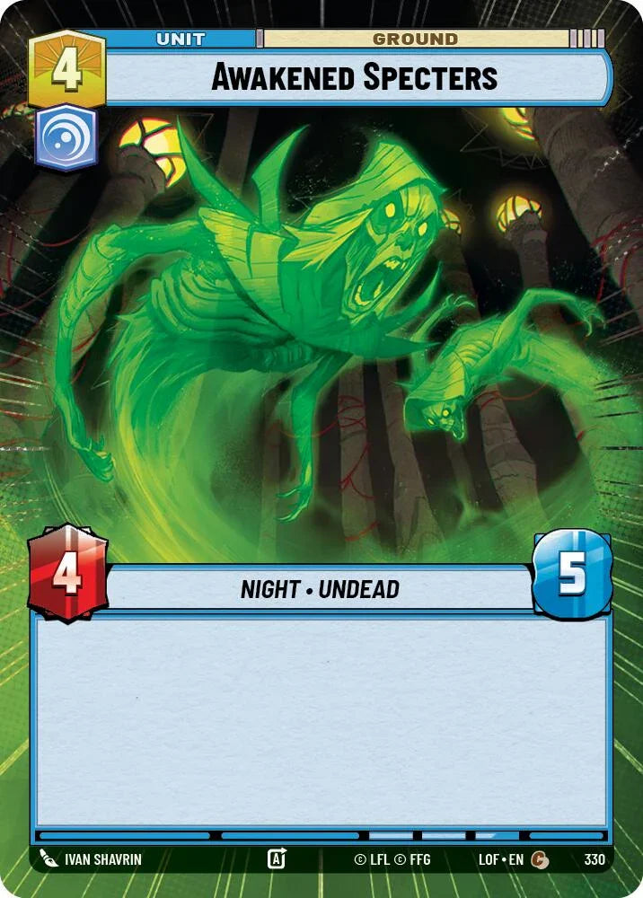 Awakened Specters (330) (Hyperspace) (330) [Legends of the Force] (ONLINE ORDER ONLY)