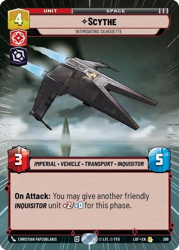 Scythe (399) - Intimidating Silhouette (Hyperspace) (399) [Legends of the Force] (ONLINE ORDER ONLY)
