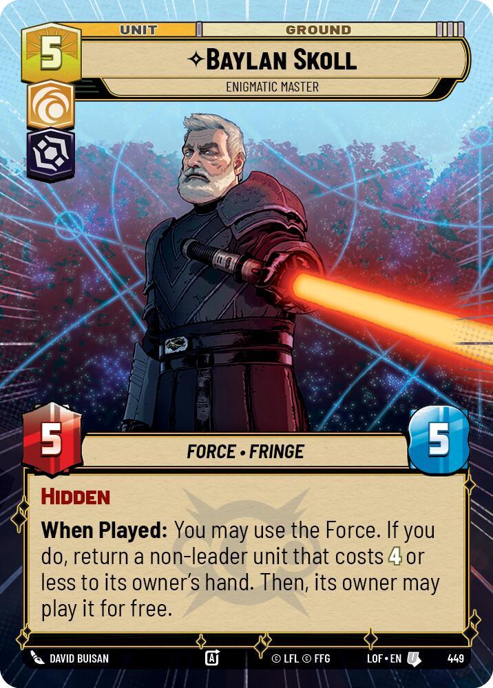 Baylan Skoll (449) - Enigmatic Master (Hyperspace) (449) [Legends of the Force] (ONLINE ORDER ONLY)