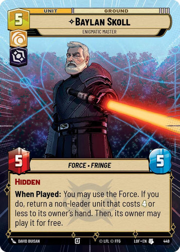 Baylan Skoll (449) - Enigmatic Master (Hyperspace) (449) [Legends of the Force] (ONLINE ORDER ONLY)