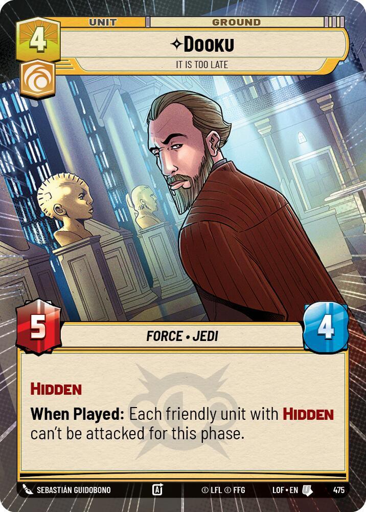 Dooku (475) - It Is Too Late (Hyperspace) (475) [Legends of the Force] (ONLINE ORDER ONLY)