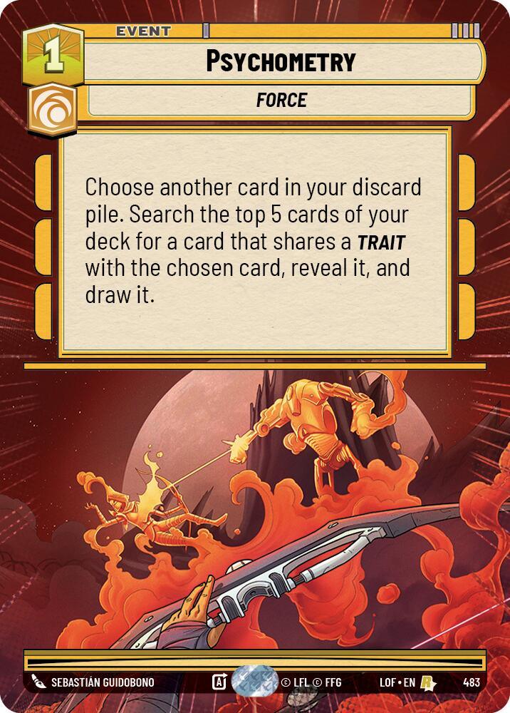 Psychometry (483) (Hyperspace) (483) [Legends of the Force] (ONLINE ORDER ONLY)