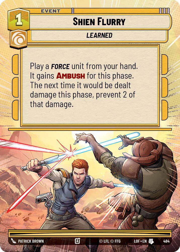 Shien Flurry (484) (Hyperspace) (484) [Legends of the Force] (ONLINE ORDER ONLY)