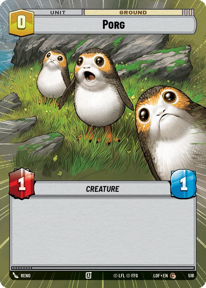 Porg (518) (Hyperspace) (518) [Legends of the Force] (ONLINE ORDER ONLY)