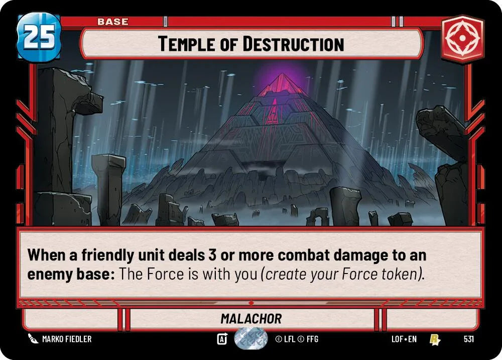 Temple of Destruction (531) (Foil) (531) [Legends of the Force] (ONLINE ORDER ONLY)