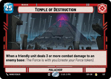 Temple of Destruction (531) (Foil) (531) [Legends of the Force] (ONLINE ORDER ONLY)