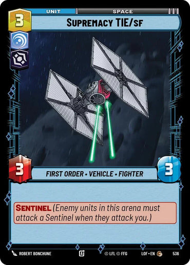 Supremacy TIE/sf (536) (Foil) (536) [Legends of the Force] (ONLINE ORDER ONLY)