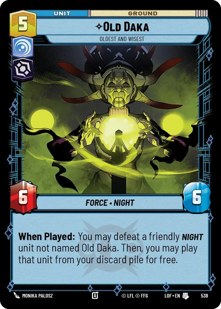 Old Daka (538) - Oldest and Wisest (Foil) (538) [Legends of the Force] (ONLINE ORDER ONLY)