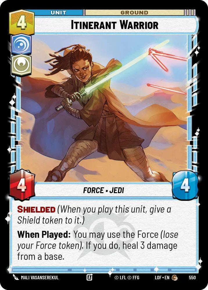 Itinerant Warrior (550) (Foil) (550) [Legends of the Force] (ONLINE ORDER ONLY)