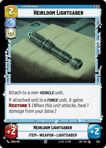 Heirloom Lightsaber (555) (Foil) (555) [Legends of the Force] (ONLINE ORDER ONLY)