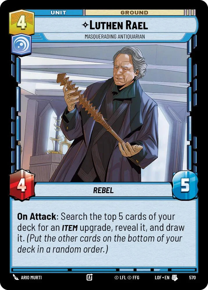 Luthen Rael (570) - Masquerading Antiquarian (Foil) (570) [Legends of the Force] (ONLINE ORDER ONLY)