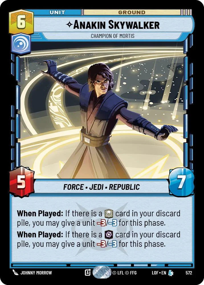 Anakin Skywalker (572) - Champion of Mortis (Foil) (572) [Legends of the Force] (ONLINE ORDER ONLY)
