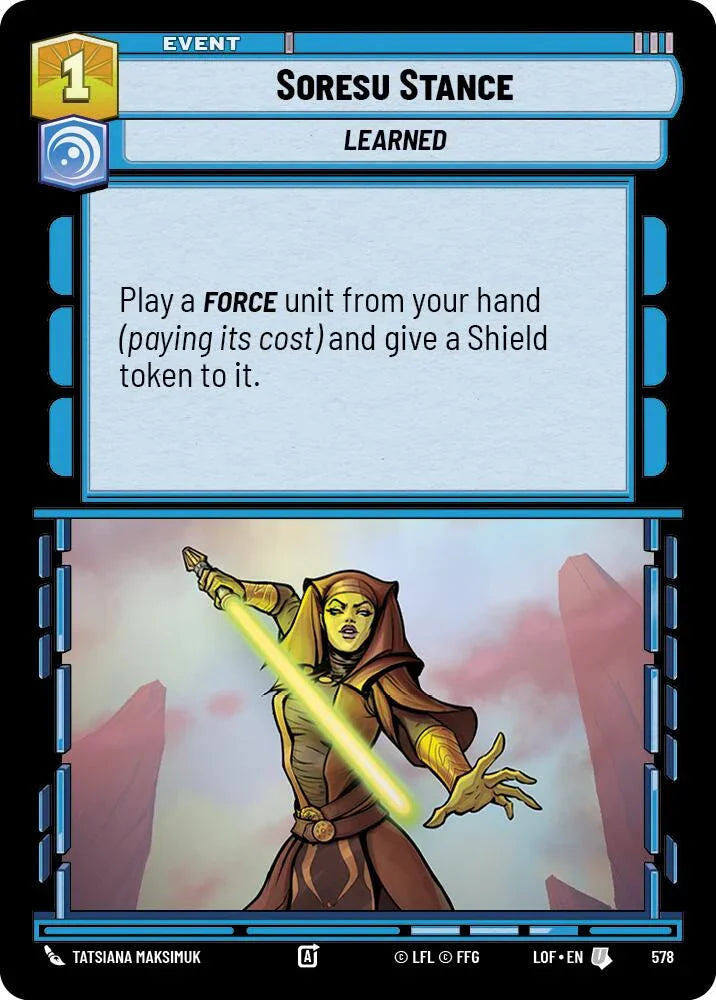 Soresu Stance (578) (Foil) (578) [Legends of the Force] (ONLINE ORDER ONLY)