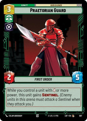 Praetorian Guard (587) (Foil) (587) [Legends of the Force] (ONLINE ORDER ONLY)