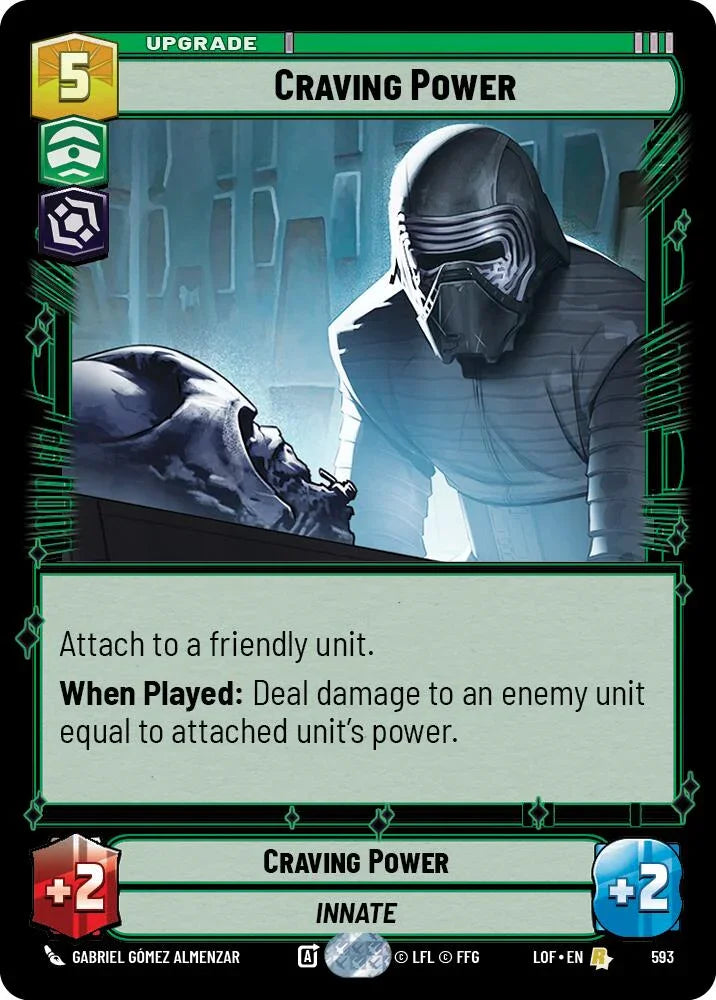 Craving Power (593) (Foil) (593) [Legends of the Force] (ONLINE ORDER ONLY)