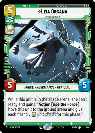 Leia Organa (600) - Extraordinary (Foil) (600) [Legends of the Force] (ONLINE ORDER ONLY)