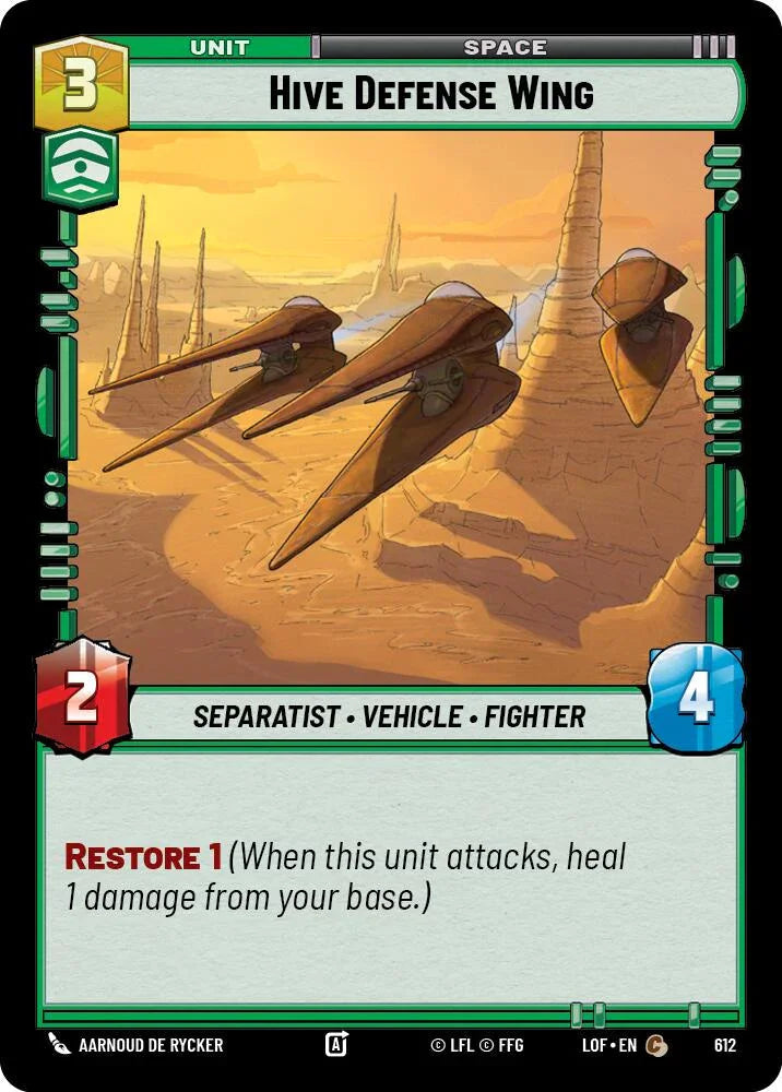 Hive Defense Wing (612) (Foil) (612) [Legends of the Force] (ONLINE ORDER ONLY)