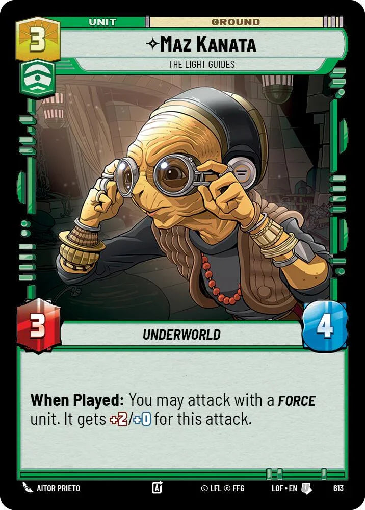 Maz Kanata (613) - The Light Guides (Foil) (613) [Legends of the Force] (ONLINE ORDER ONLY)