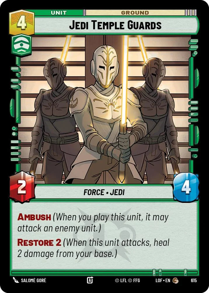 Jedi Temple Guards (615) (Foil) (615) [Legends of the Force] (ONLINE ORDER ONLY)