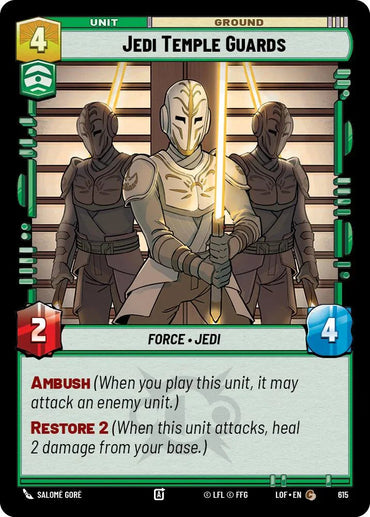 Jedi Temple Guards (615) (Foil) (615) [Legends of the Force] (ONLINE ORDER ONLY)