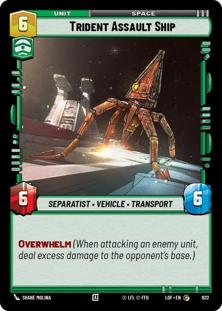 Trident Assault Ship (622) (Foil) (622) [Legends of the Force] (ONLINE ORDER ONLY)