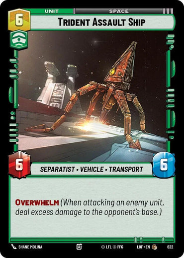 Trident Assault Ship (622) (Foil) (622) [Legends of the Force] (ONLINE ORDER ONLY)