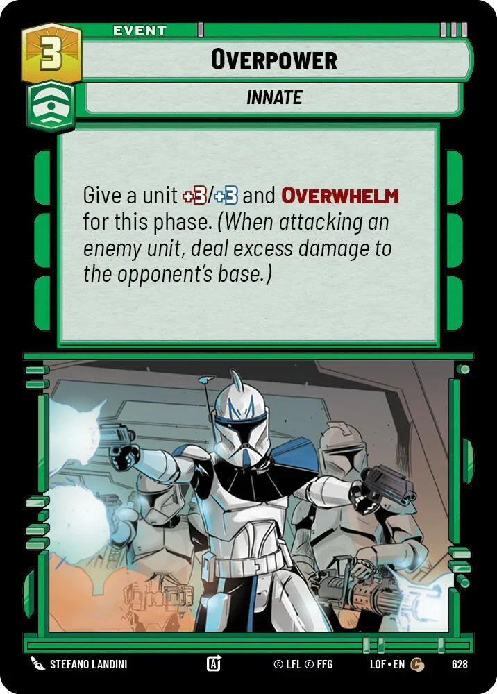 Overpower (628) (Foil) (628) [Legends of the Force] (ONLINE ORDER ONLY)