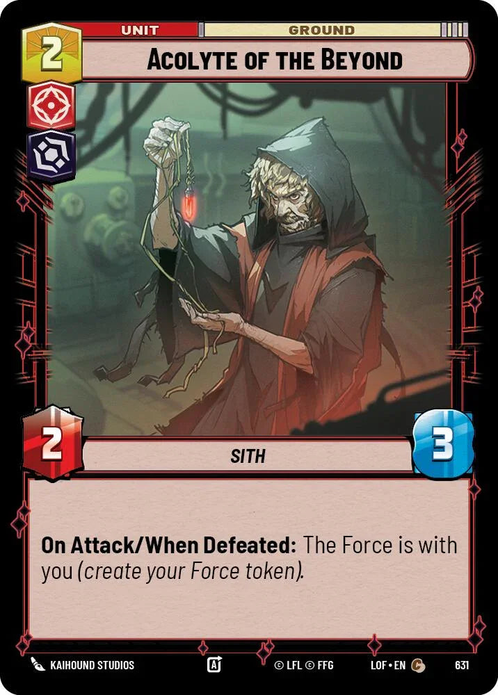 Acolyte of the Beyond (631) (Foil) (631) [Legends of the Force] (ONLINE ORDER ONLY)
