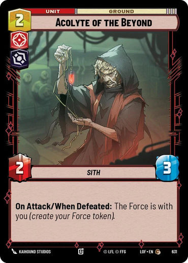Acolyte of the Beyond (631) (Foil) (631) [Legends of the Force] (ONLINE ORDER ONLY)