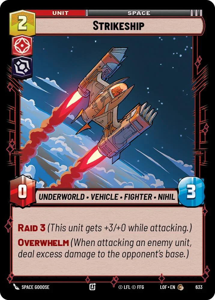 Strikeship (633) (Foil) (633) [Legends of the Force] (ONLINE ORDER ONLY)