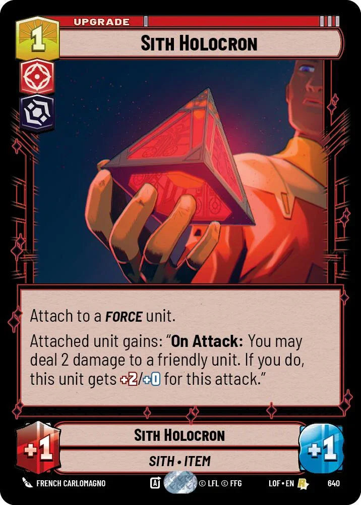Sith Holocron (640) (Foil) (640) [Legends of the Force] (ONLINE ORDER ONLY)